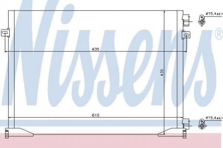940109 NISSENS Радіатор кондиціонера