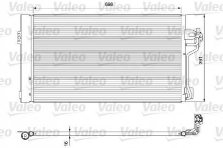 814391 Valeo Радиатор кондиционера