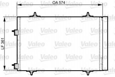 814365 Valeo Радиатор кондиционера