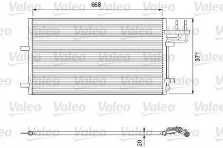 818046 Valeo Радіатор кондиціонера