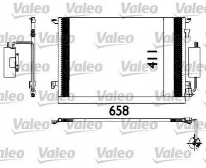 817648 Valeo Радіатор кондиціонера