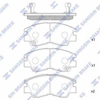 SP1135 Hi-Q (SANGSIN) Кт. Гальмiвнi колодки