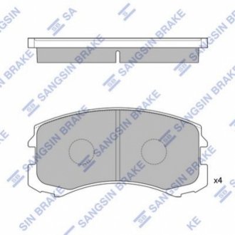 SP1255 Hi-Q (SANGSIN) Колодки гальмівні дискові