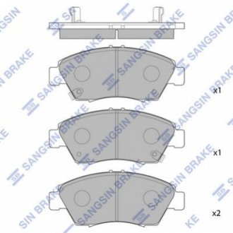 SP1221 Hi-Q (SANGSIN) Кт. Гальмiвнi колодки