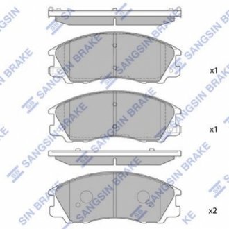 SP1097 Hi-Q (SANGSIN) Кт. Гальмiвнi колодки