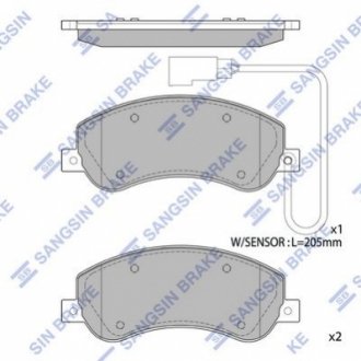 SP1675 Hi-Q (SANGSIN) Кт. Гальмiвнi колодки