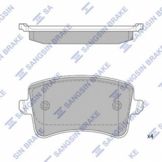 SP2146 Hi-Q (SANGSIN) Кт. Гальмiвнi колодки