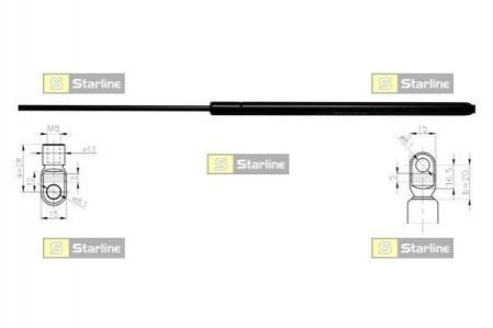 14.12.803 STARLINE Амортизатор багажника
