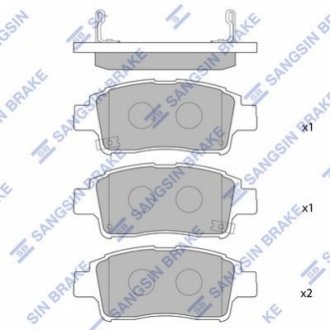 SP1230 Hi-Q (SANGSIN) Кт. Гальмiвнi колодки