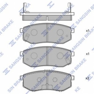 SP1054-R Hi-Q (SANGSIN) Кт. Гальмівні колодки дискові