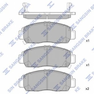 SP2114 Hi-Q (SANGSIN) Кт. Гальмiвнi колодки