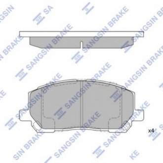 SP1384 Hi-Q (SANGSIN) Колодки дискового гальма