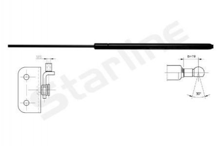 88.14.800 STARLINE Амортизатор багажника