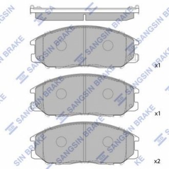 SP1190 Hi-Q (SANGSIN) Кт. Гальмiвнi колодки