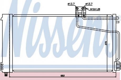 94544 NISSENS Конденсер MB C W 203(00-)C 160(+)[OE 203 500 00 54]