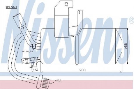 95317 NISSENS Осушувач FD FIESTA V(01-)1.25 EFi(+)[OE 1209041]
