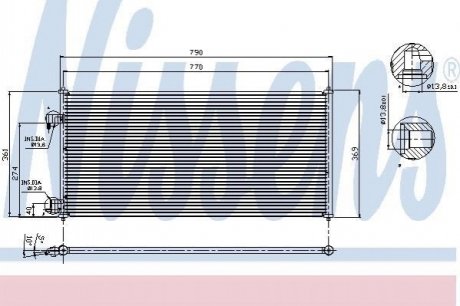 94664 NISSENS Конденсор (радіатор кондиціонера)