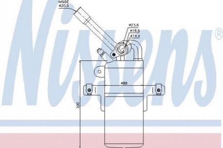 95213 NISSENS Осушувач FD FOCUS I(98-)1.4 EFi(+)[OE 1107450]