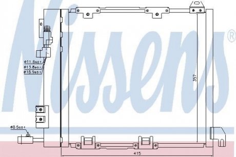 94385 NISSENS Конденсатор без хладогену