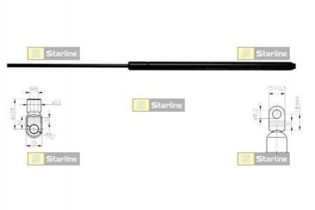 14.14.800 STARLINE Амортизатор багажника