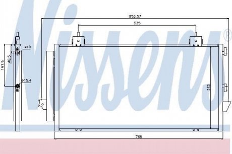 94741 NISSENS Конденсер TY RAV 4(00-)1.8 i 16V(+)[OE 88460-42070]