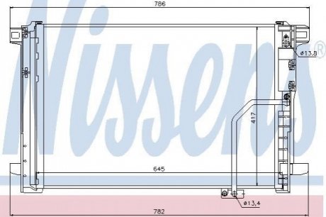 940035 NISSENS Радиатор кондиционера в сборе