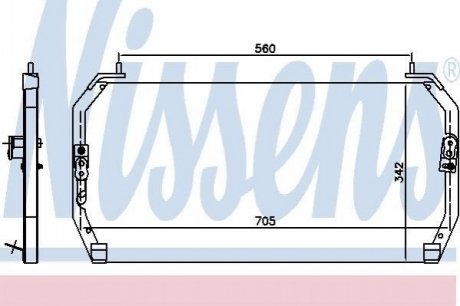 94331 NISSENS Конденсер TY CARINA E(92-)1.6 i 16V(+)[OE 88460-20370]