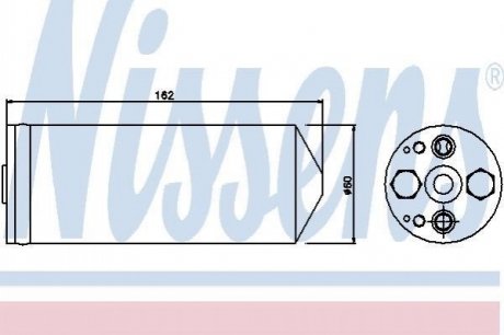 95345 NISSENS Осушувач MZ 323(94-)1.3 i 16V(+)[OE B02H-61-500 A]