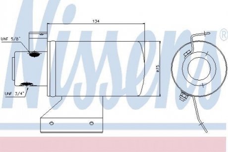 95053 NISSENS Осушувач VW PASSAT(93-)1.6 i(+)[OE 3A0.820.191]