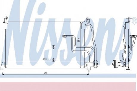 94190 NISSENS Конденсер VAUXHALL CALIBRA(90-)2.0 i(+)[OE 1850 036]