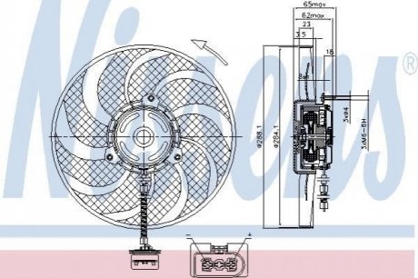 85541 NISSENS Вентилятор (комплект)