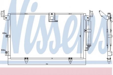 94789 NISSENS Радіатор кондиціонера