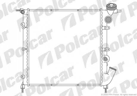 600608-1 Polcar Радиаторы охлаждения