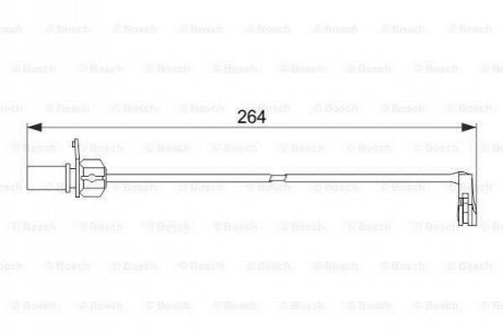 1987474517 BOSCH Датчик зносу колодок