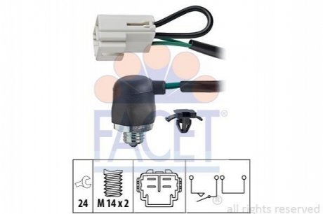 7.6144 FACET Вмикач заднього ходу