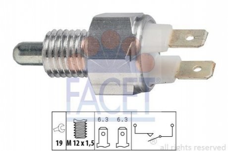 7.6029 FACET Датчик заднего хода BMW 3(E30/E36)/ 5(E28/E34)/7(E32) 1.6-3.5 74-99 (7.6029) FAC