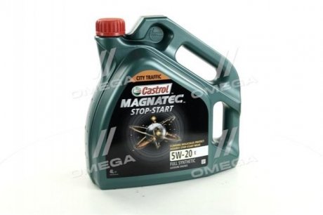 15D8EF CASTROL Масло ДВС 5W-20 Castrol MAGNATEC STOP-START API SN, ILSAC GF-5, Ford M2C948-B, 4л, синт.