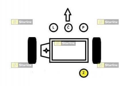 SM 0053 STARLINE Опора двигуна / КПП