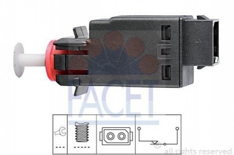 7.1058 FACET Датчик стоп-сигнала BMW E30/E36/E28/E34/E32/E24 (7.1058) FACET