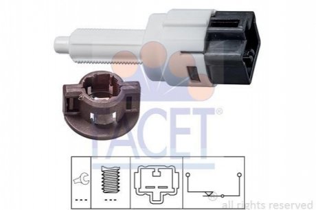 7.1281 FACET Датчик стоп-сигнала Mitsubishi Lancer 2.0 evo x (cz4a) (08-16) (7.1281) FACET