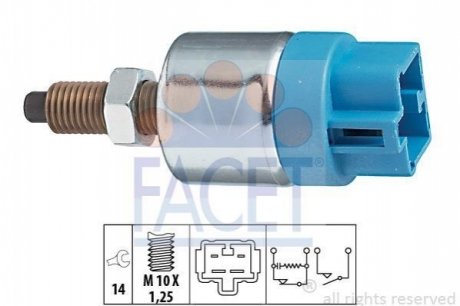 7.1090 FACET Датчик стоп-сигнала Lexus Is ii (gse2_, ale2_, use2_) 250 (10-13) (7.1090) FACET