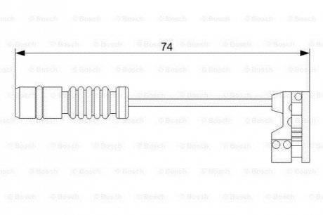 1987473008 BOSCH Датчик износа тормозных колодок