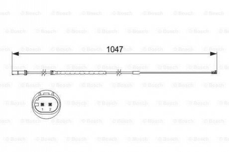 1987473512 BOSCH Датчик зносу,гальм.колодки