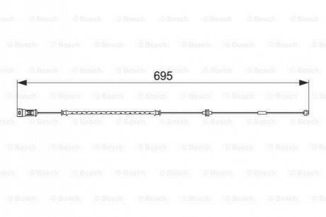 1987474585 BOSCH Датчик зносу гальмівних колодок