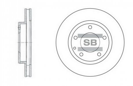 SD4405 Hi-Q (SANGSIN) Шт. Гальмiвний диск