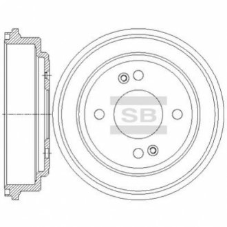 SD1078 Hi-Q (SANGSIN) Гальмівний барабан