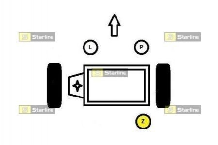 SM 0592 STARLINE Опора двигуна / КПП
