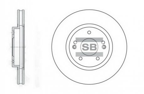 SD1060 Hi-Q (SANGSIN) Шт. Гальмiвний диск