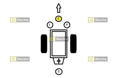 SM 0091 STARLINE Опора двигуна / КПП