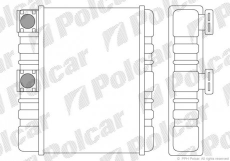 2008N8-2 Polcar Радиаторы обогрева